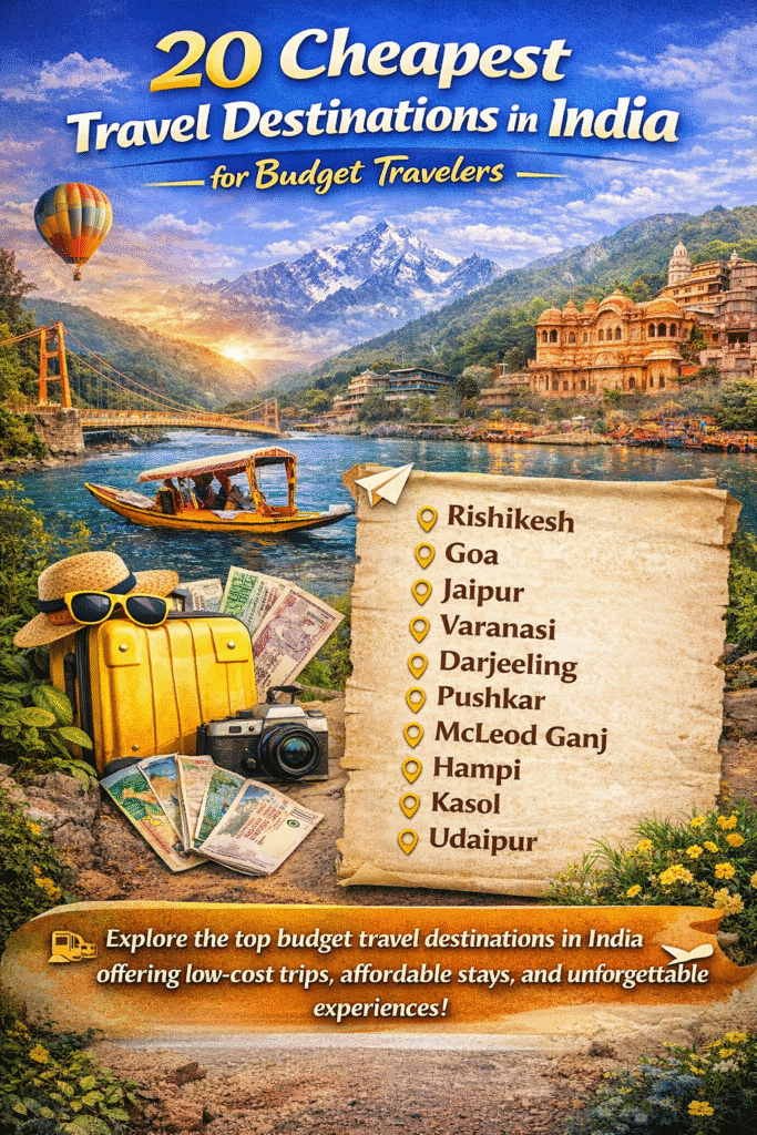 20 Cheapest Travel Destinations in India for Budget Travelers 1 cheapest travel destinations in india